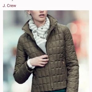 J.Crew Black Snowcap Quilted Jacket Coat Size